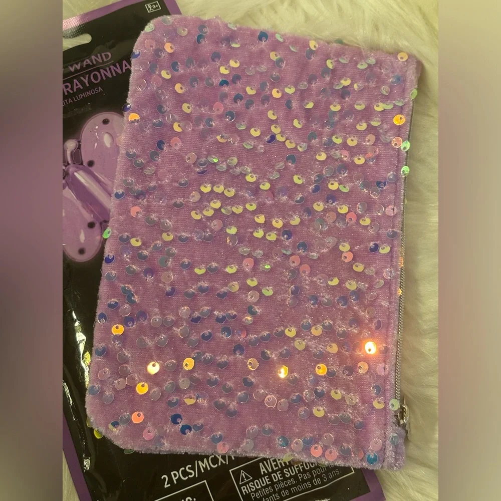 Ipsy Makeup Bag and Glow Butterfly Wand